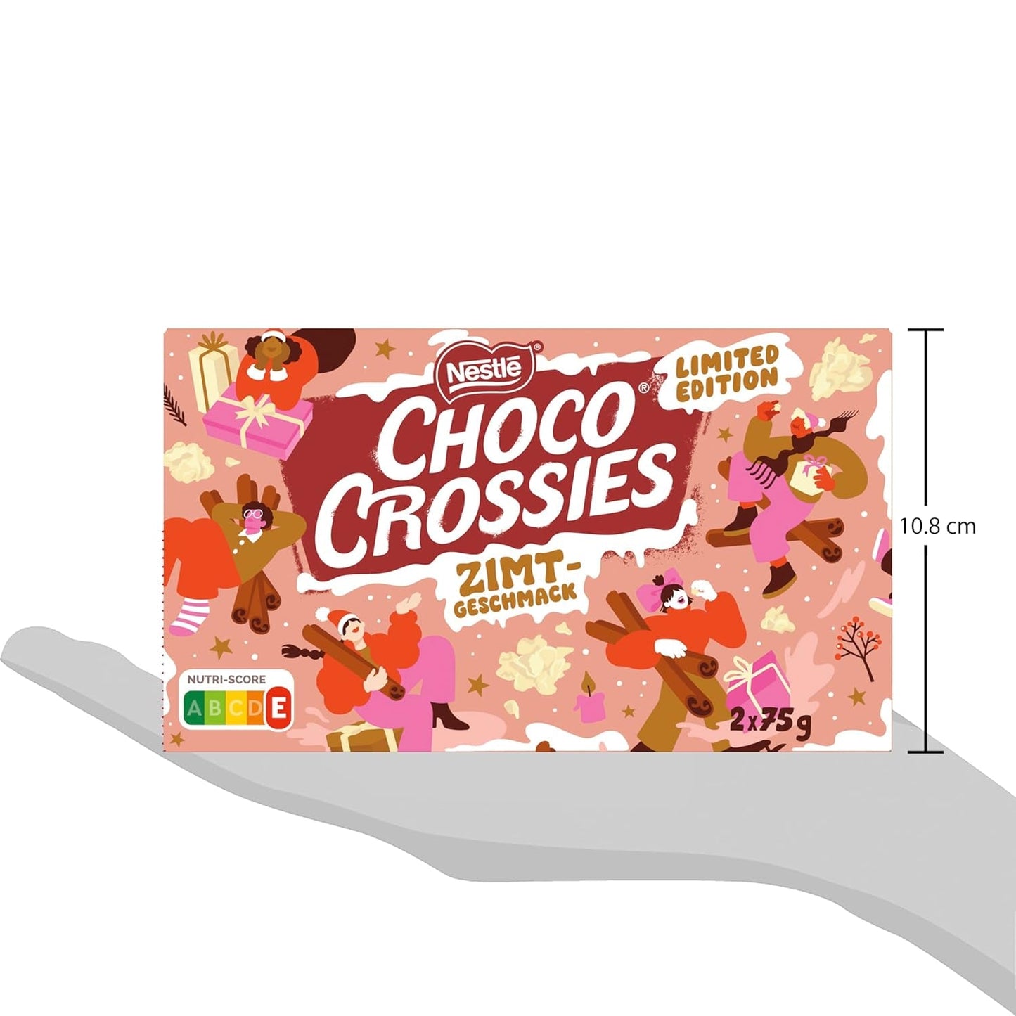 Nestlé skořicové lehké křupavé vločky a křupavé mandle pokryté bílou polevou a skořicovou příchutí, která se rozpustí v ústech, balení po 4 kusech (2 x 75 g každý)