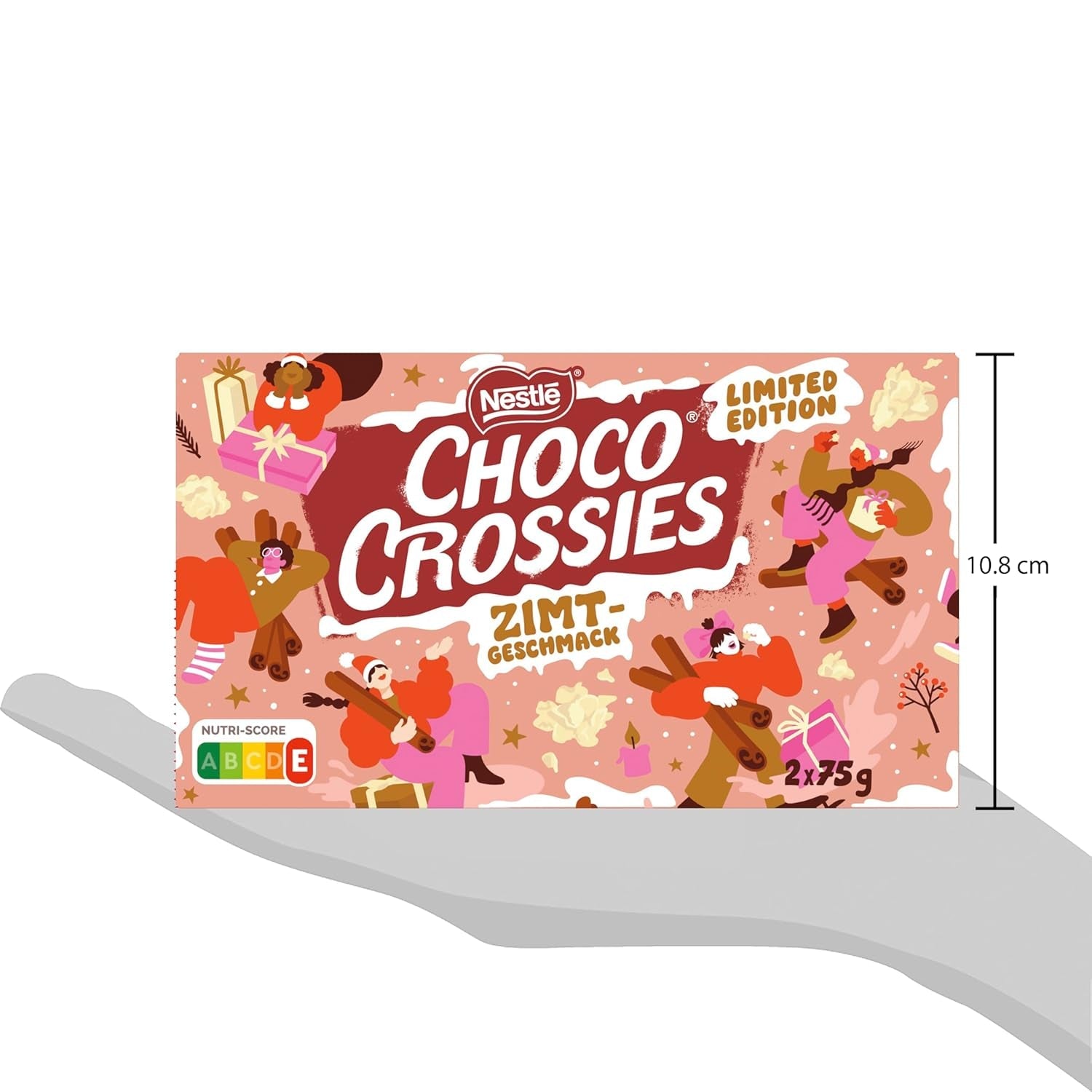 Nestlé skořicové lehké křupavé vločky a křupavé mandle pokryté bílou polevou a skořicovou příchutí, která se rozpustí v ústech, balení po 4 kusech (2 x 75 g každý)