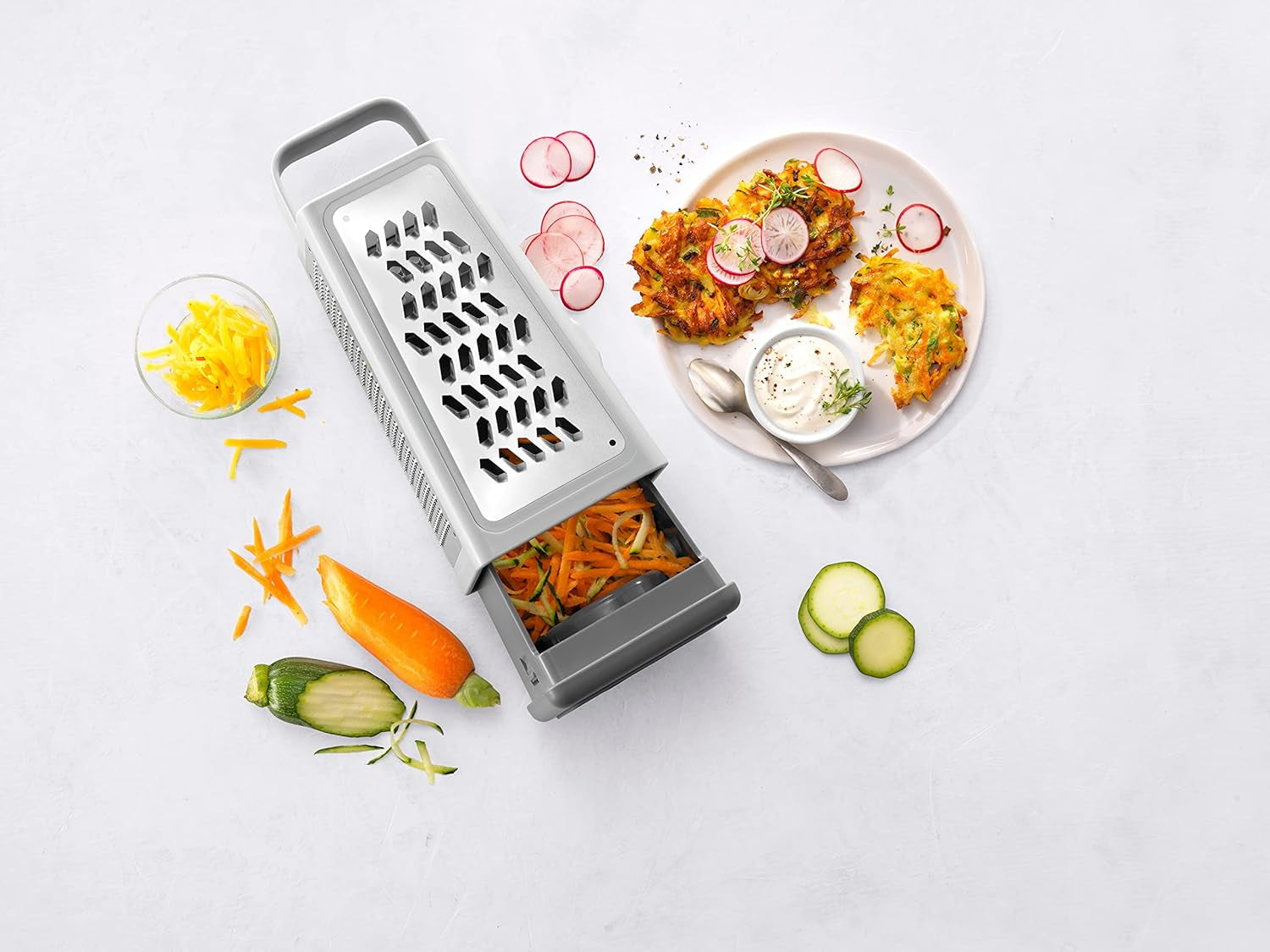 ZWILLING Z-Cut čtvercové struhadlo, multifunkční, čepel z nerezové oceli Peeler Naty Shop