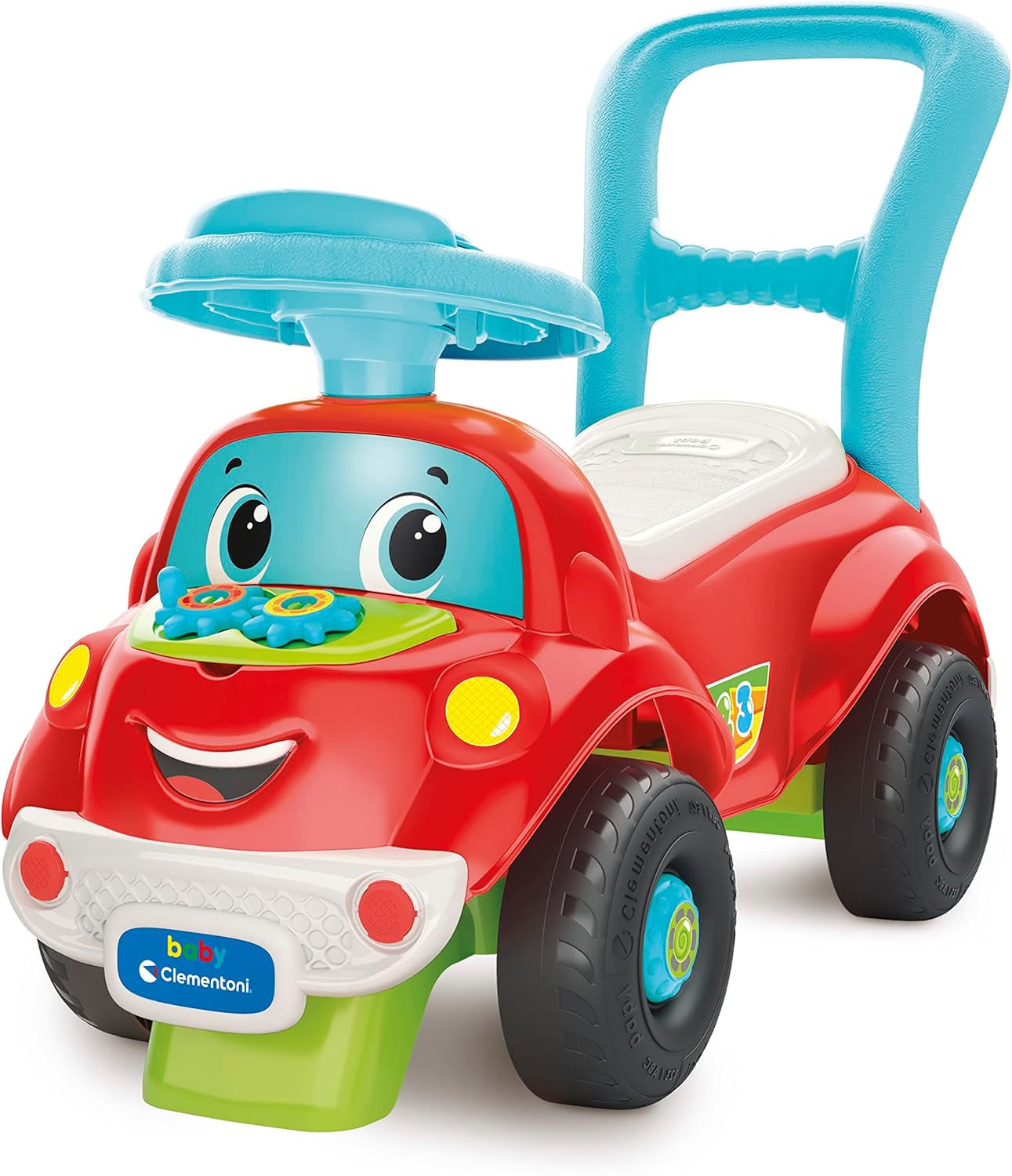 Clementoni - 17747 - Nicolò Go Go 3 v 1 - Jezdecké auto, elektronický výukový reproduktor, první krůčky, světla a zvuky, hra pro děti od 1 roku - Made in Italy Hračky Bebe Naty Shop Výchozí název
