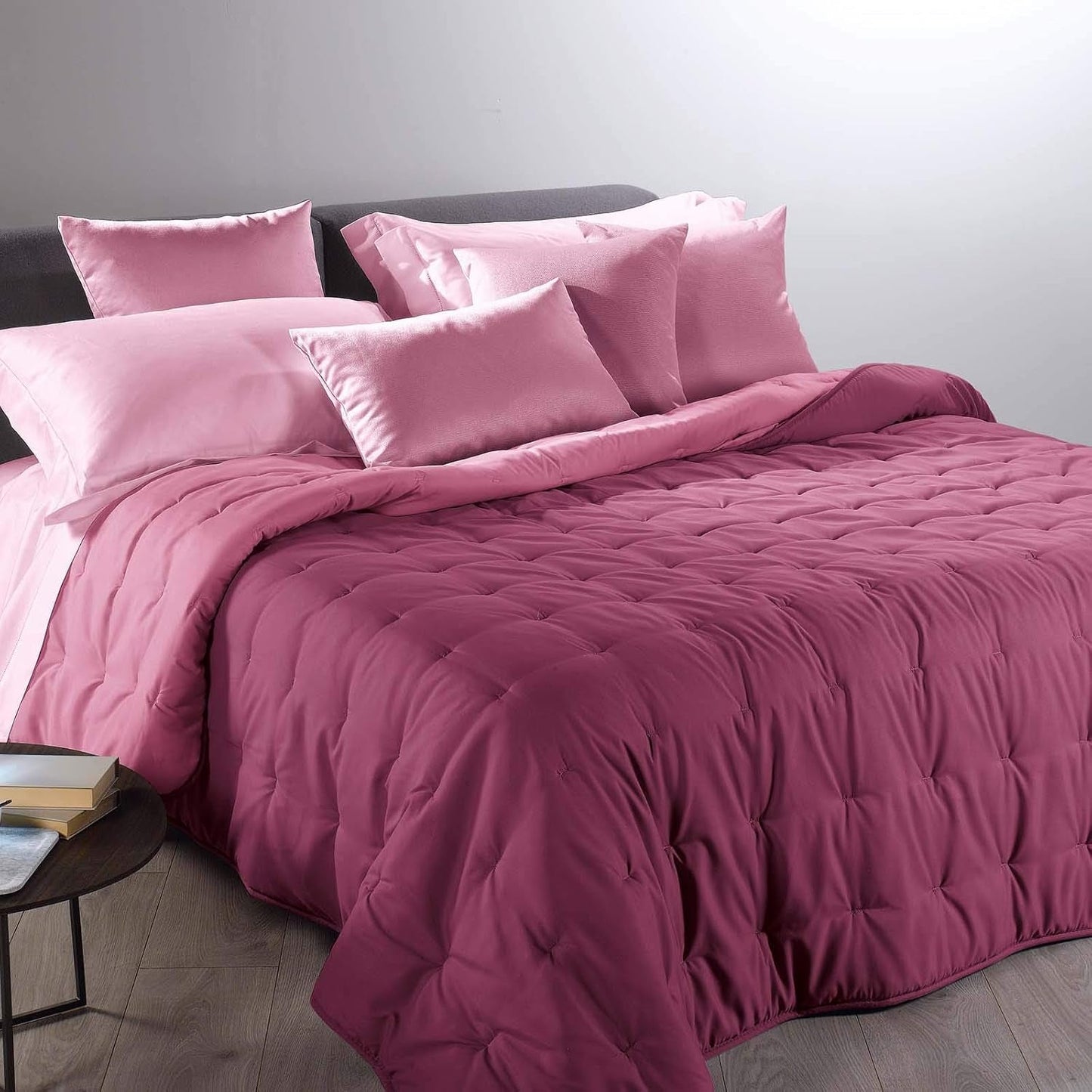 Caleffi - Calduccia My Color Jednobarevné Bordeaux Peřiny a přikrývky Naty Shop Výchozí název