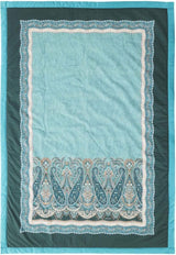 BASSETTI károvaná bavlna SABBIONETA barva MODRÁ B3 velikost 135X190 Přikrývky a přikrývky Naty Shop Tyrkysová 135 X 190 Cm