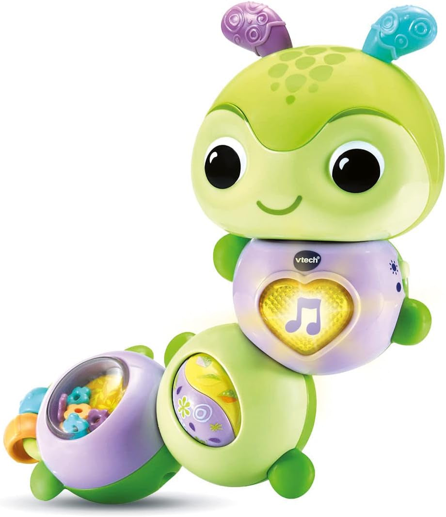 VTech Baby Spinning Fun Caterpillar - Mluvící a zpívání Interaktivní hračka na zvonek a motorické dovednosti - Na 6-24 měsíců Hračky pro miminka Naty Shop