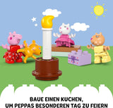 LEGO DUPLO Peppa's Birthday House: Kreativní hračka pro 3 postavy, stavějte a přestavujte domeček pro 2leté děti, chlapce a dívky, podporuje zručnost 10433 Stavebnice Besuche den LEGO-Store
