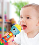 Clementoni – dětský mikrofon, elektronická hudební hra pro rané dětství, hračka 10–36 měsíců, centrum aktivit se světlem a zvuky, 17931 Baby Toys Naty Shop