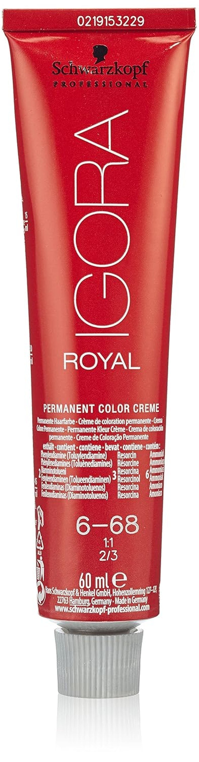 Schwarzkopf IGORA Royal Premium barva na vlasy 6-68 tmavě blond čokoládově červená 1 balení (1 x 60 g) Barva na vlasy Naty Shop Výchozí název