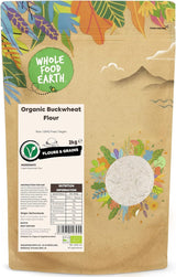 Pohanková mouka celofood Earth BIO 1kg | Krutý | Bez GMO | Vegan | Certifikované organické