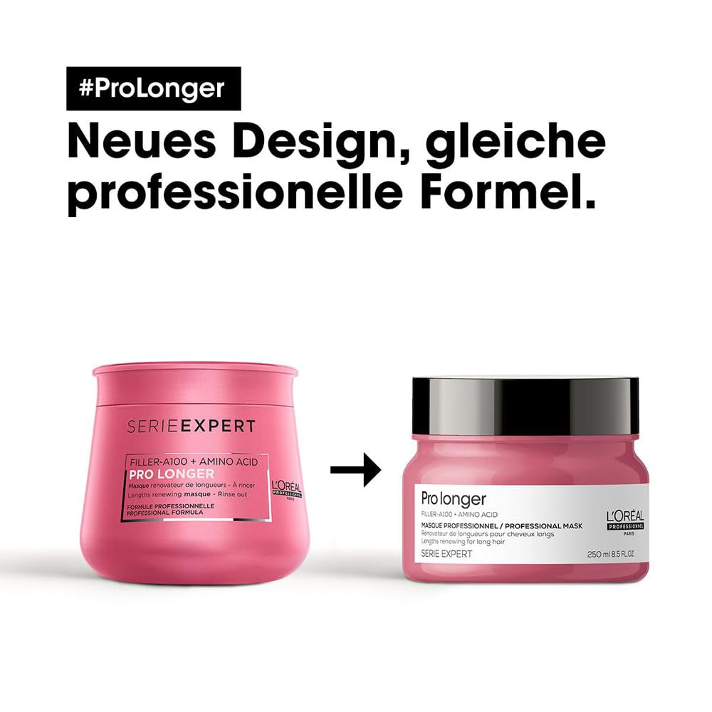 L'Oréal Professionnel Posilující maska na vlasy pro dlouhé a tenké vlasy s plnivem A-100 a aminokyselinami, Series Expert, Pro Longer Mask Hair Mask Naty Shop