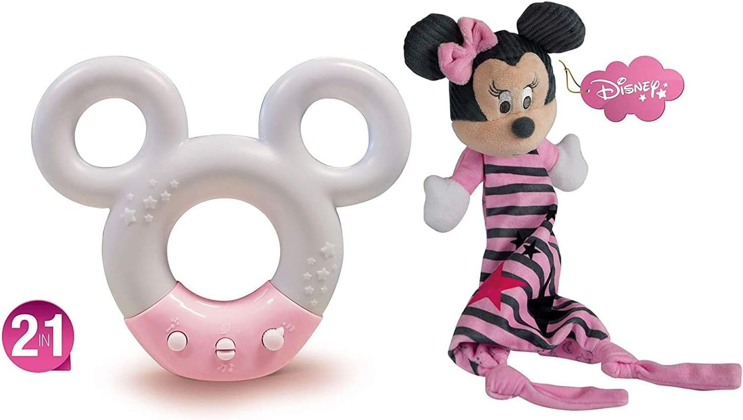 Clementoni 17396 Disney Baby Minnie Zvuková a barevná lampa Noční světlo Bílá Hudba 0 měsíců + Jucarii Bebe Naty Shop