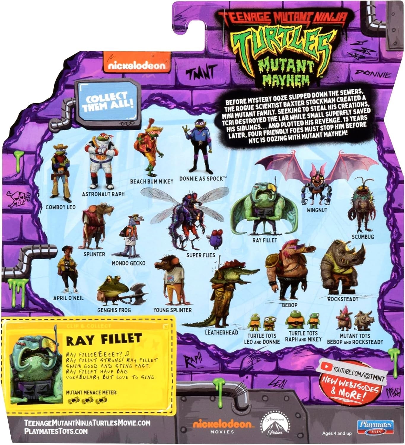 TEENAGE MUTANT NINJA Turtles - Základní postava Ray Fillet Akční figurky Naty Shop