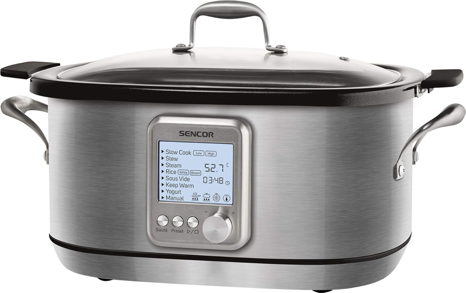 Pomalý hrnec SPR 5520SS SENCOR Pomalý hrnec Naty Shop stříbrný 6 litrů
