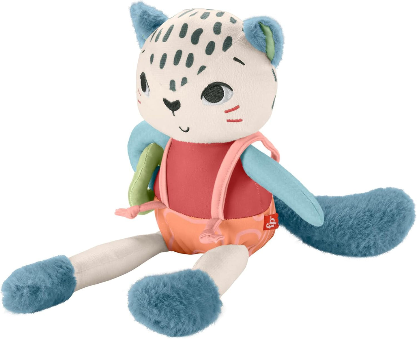 Fisher-Price Giant Ear Elephant – Rozkošný měkký plyšový slon s extra velkýma ušima, vyrobený z 90 % recyklovaného plastu a FSC certifikovaný obal, pro děti od 3 měsíců, HKD63 Bebe Naty Shop Toys Snow Leopard