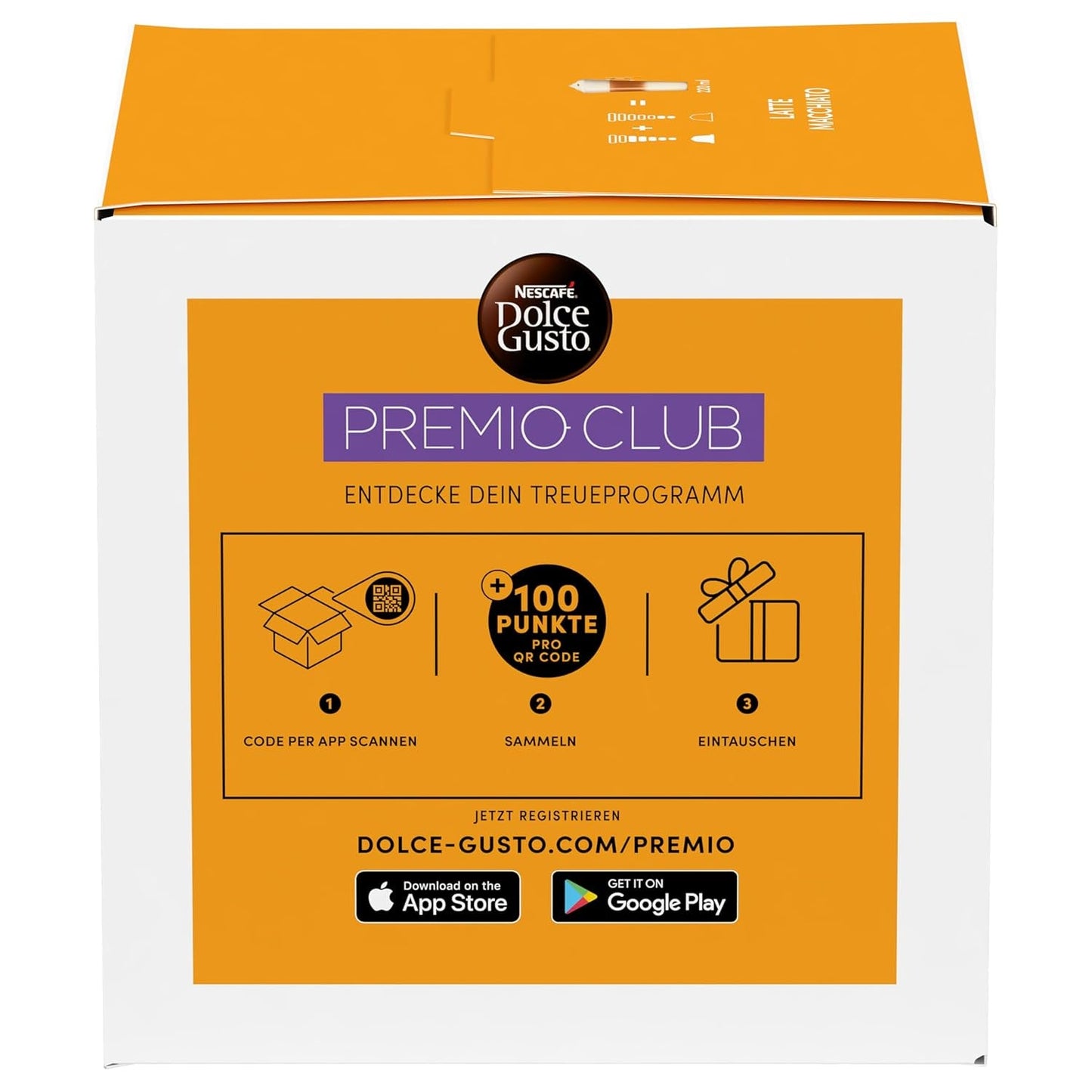NESCAFÉ DOLCE GUSTO Latte Macchiato Kaffeekapseln 6er Pack (6 x 16 kapslí)