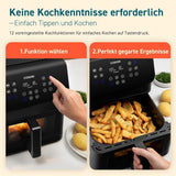 Horkovzdušná fritéza COSORI, vzduchová fritéza 12 v 1 XXL 6,2 l, horkovzdušná fritéza s okénkem a připomínkou míchání, 80 receptů Domácí spotřebiče Naty Shop