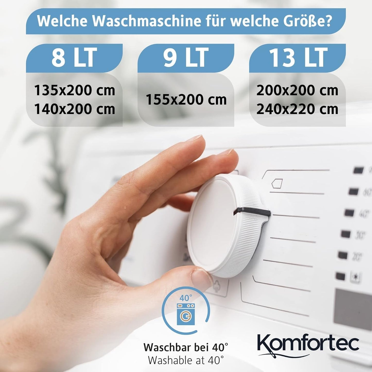 Letní deka Komfortec 135X200 Cm, 170Gsm, Tenká a lehká deka na léto, antialergická deka, bílá Přikrývky a přikrývky Naty Shop