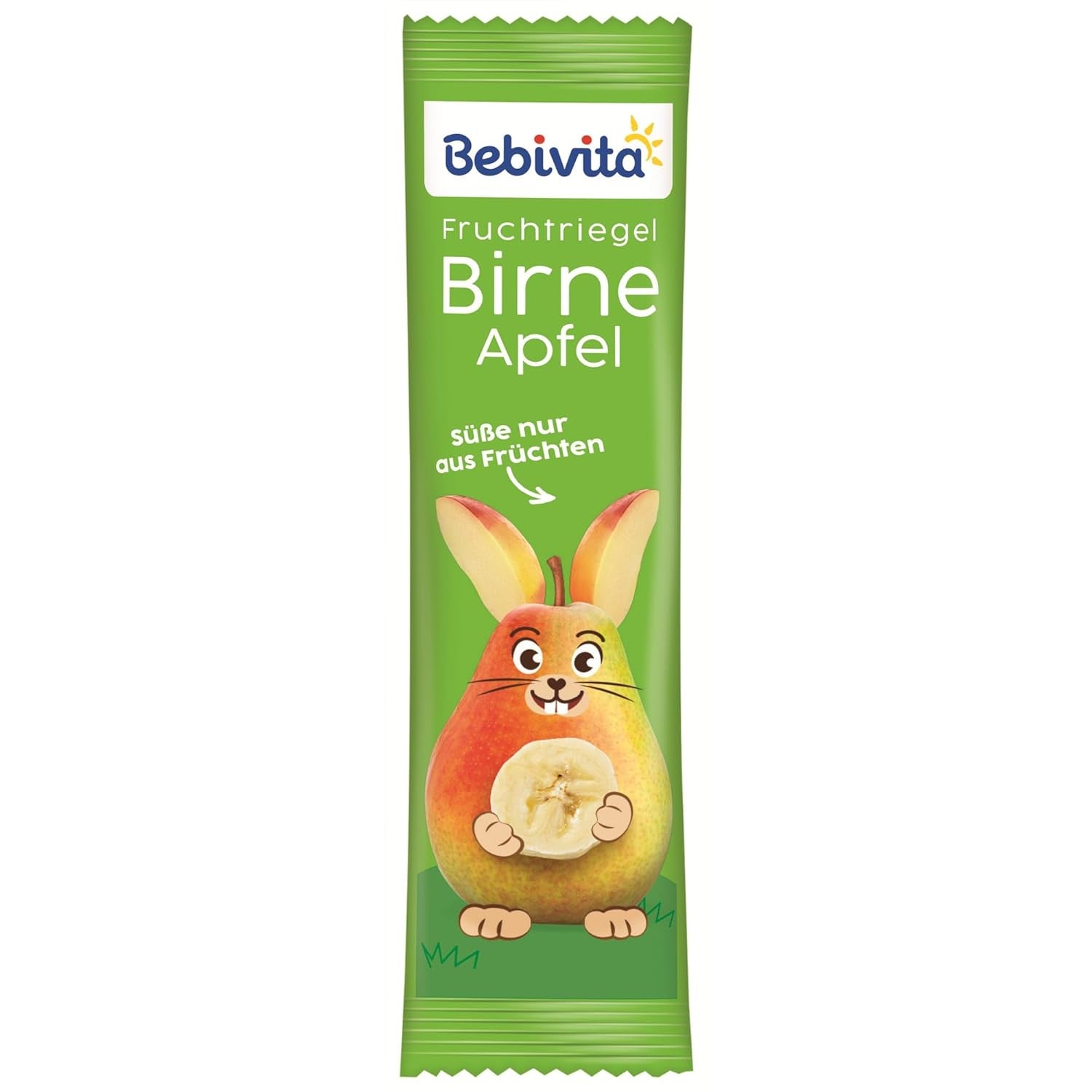 Hruškovo-jablečné ovocné tyčinky (20 x 25g), slazené pouze ovocem, perfektní svačina mezi jídly, připravované z přísně kontrolovaných a vybraných surovin.