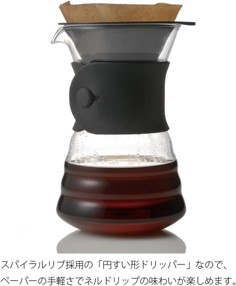 VDD-02B VD 700 ml V60 Karafa s odkapávačem, na 2-3 šálky, průhledná