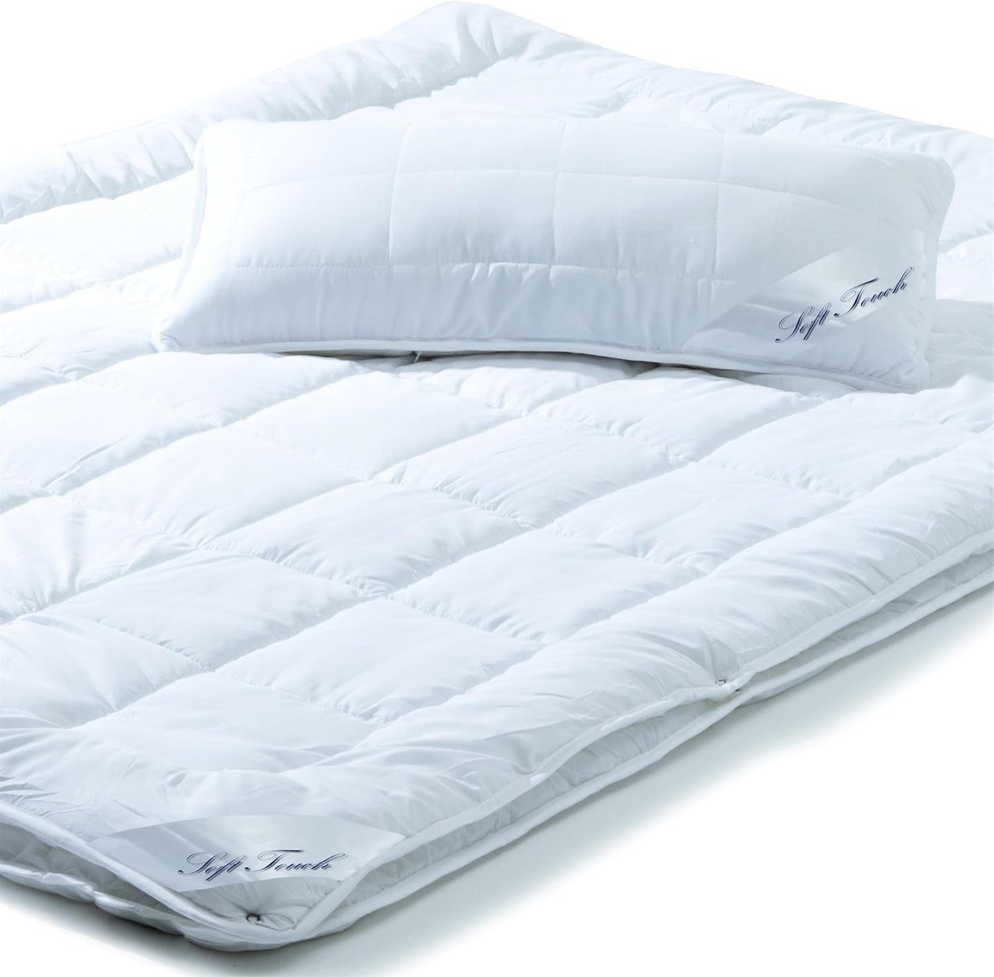 Aqua-Textil Soft Touch Set pro děti Peřina 100 X 135 Cm 250G a 350G s polštářem 40 X 60 Cm 150G Peřina 4 sezóny Klimatizace Oeko-Tex Peřiny a přikrývky Naty Shop 135X200 Cm + 1X Cm Set 40X8