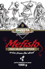 🔱 Mephisto - Extrémně silná káva 🔱 1 kg kávových zrn 🔱 Káva s vysokým obsahem kofeinu 🔱 Robustní Premium