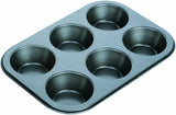 Backform, Schwarz, 26,5 X 18 X 3 Cm Formy a plechy na pečení Naty Shop 6 Muffin