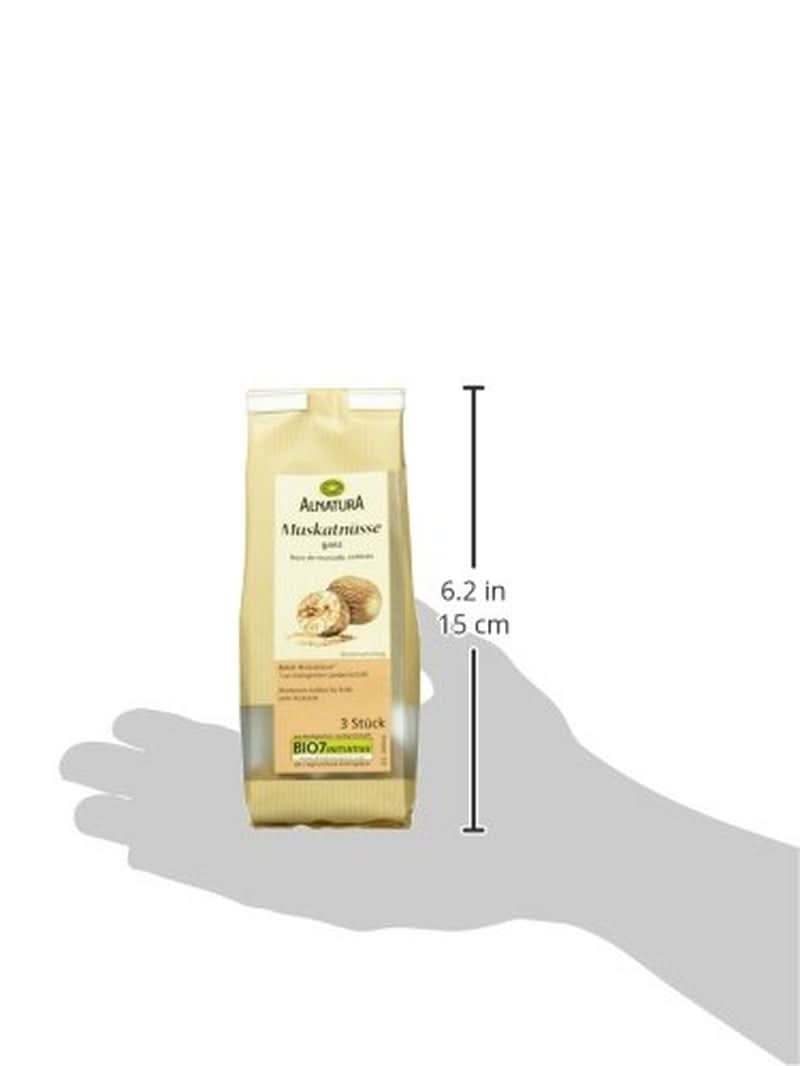 Celý organický muškátový oříšek 3 kusy Naty Shop Spices