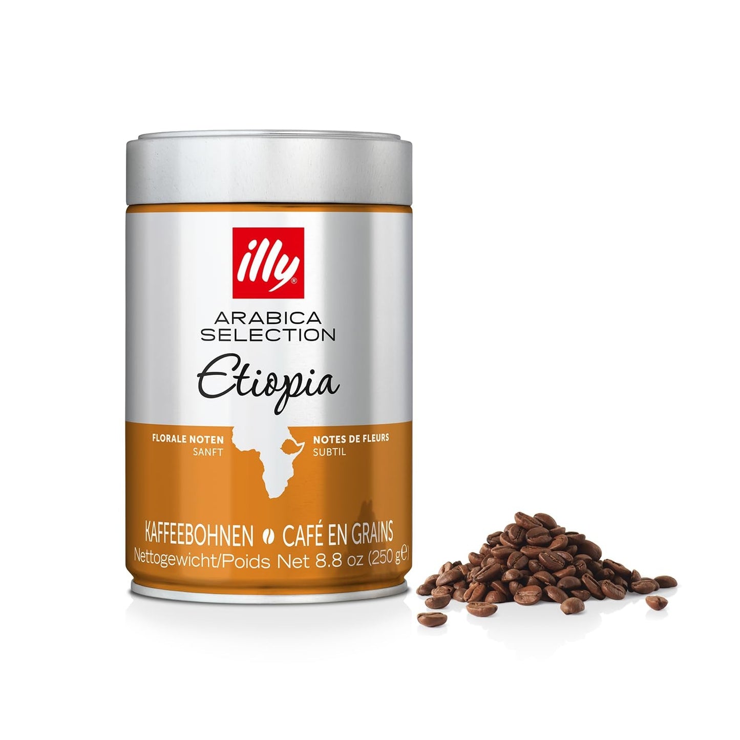 illy Coffee Beans Selection of Etiopia Luxury Arabica Coffee Beans 6 Pack (6 x 250g)