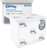 Jednolistový toaletní papír Kleenex 8408, dvouvrstvý toaletní papír ve velkých baleních, vyrobený z papíru s certifikací Fsc, 36 balení X 200 listů (7 200 listů)