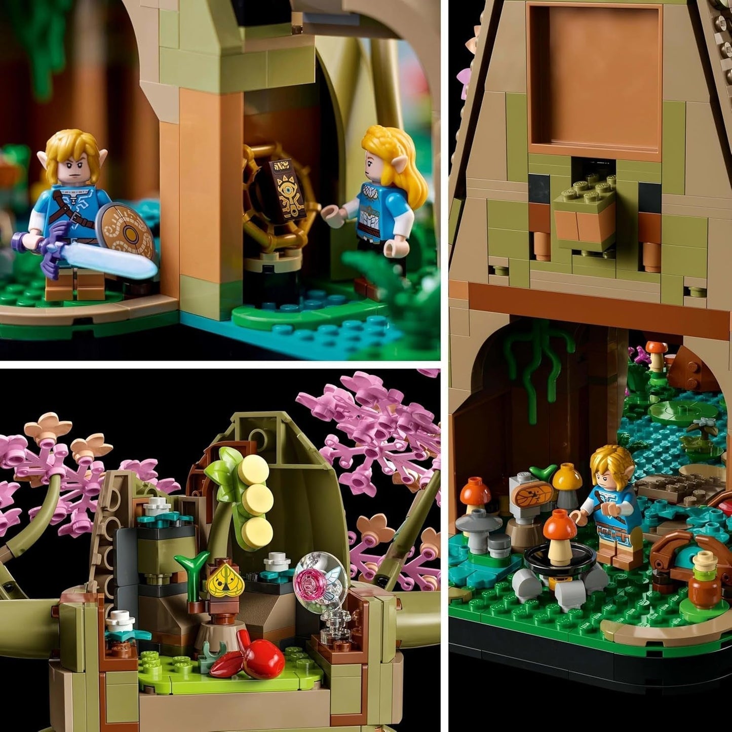LEGO The Legend of Zelda Deku Tree 2-v-1 - sběratelský kousek s princeznou Zeldou a 3 minifigurkami Link - stavebnice pro dospělé a nápad na dárek pro fanoušky videoher - 77092 Stavebnice Besuche den LEGO-Store