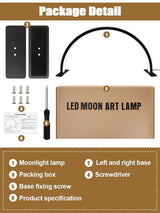 Kalolary Lampadaire, Lash Lumière Pour Extensions De Cils Regglable À 360°, 3000K-6000K Demi-Lune Lamp, Lamp De Beauté (Půlměsíční lampa)