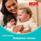 Dudlíky NUK Perfect Match pro miminka | 6-18 měsíců | Ortodontické dudlíky, které podporují cirkulaci vzduchu a zabraňují vyrážkám způsobeným slinami | 95% přijetí miminky** | Disney Minnie Mouse | Balení 2