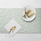 PAW - Airlaid Table Runner (40 cm X 24 M) I Stolní dekorace pro přijímání, biřmování, svatbu, výročí, zahradní slavnost, křest I Dekorace na stůl Elegantní stuha na stůl - Vrbová ratolest I Vrbová ratolest