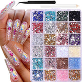 GZMAYUEN 920Pcs Zlatá Stříbrná Perlen s plochým zády pro nehty, Halbrunde Weiße Beige Perlen na nehty, Kleine Halbrunde Perlen s plochým zadním dílem Für DIY Nail Art Decor