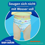 Jednorázové plenky Pampers Splashers Baby Shark Limited Edition 4-5, 11, 9kg-15kg, pro bezpečnou ochranu ve vodě