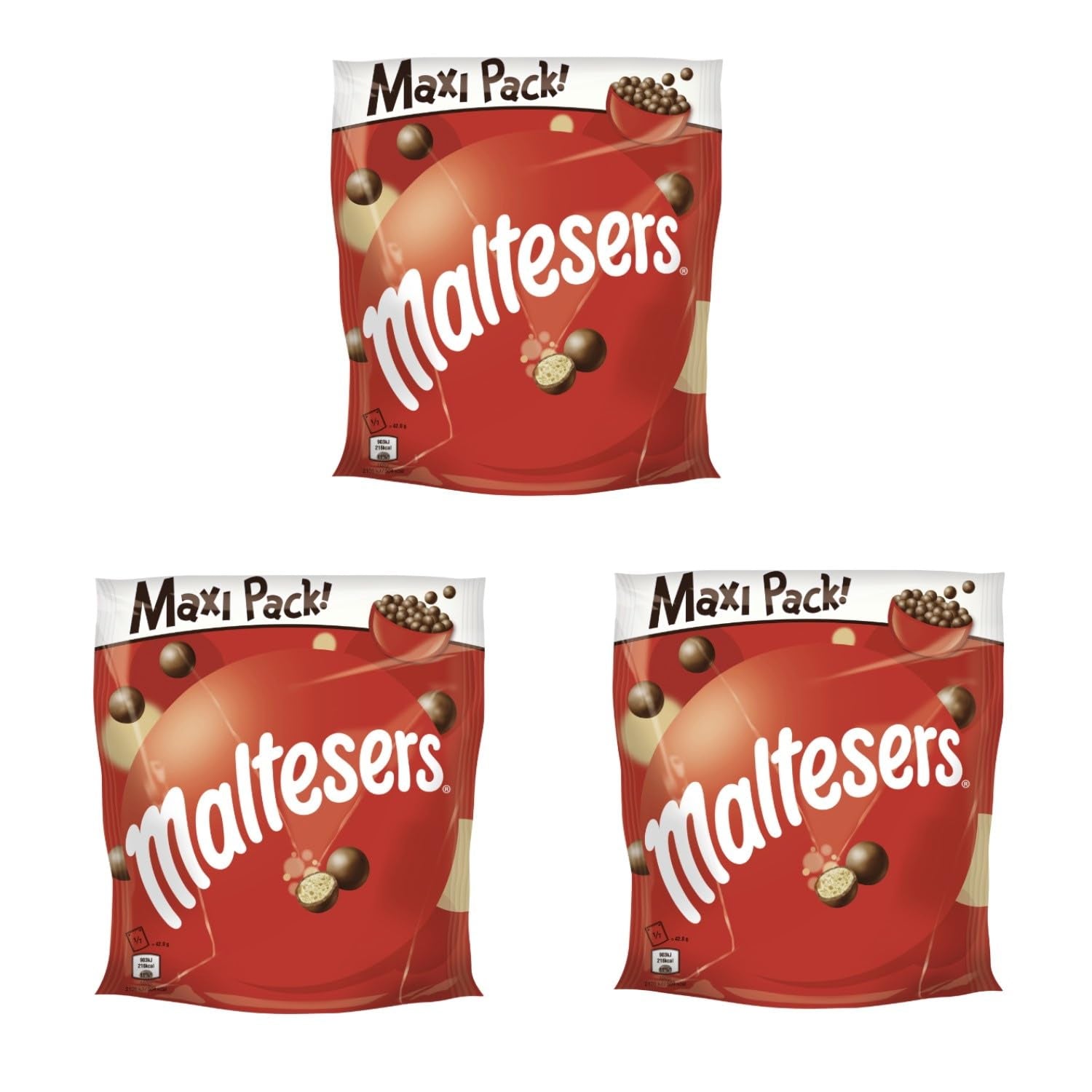 Maltezery, čokoládové kuličky s křupavým a světlým středem, vzdušná, čokoládová přesnídávka, 1 balení (1 x 300g)