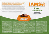 IAMS Delights Land Collection Mokré krmivo pro kočky - Multibalení s různými druhy masa (jehněčí, hovězí, kuřecí a krůtí) v omáčce, vlhké krmivo pro kočky od 1 roku, 12 x 85g