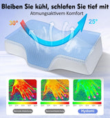 Polštář na krk z paměťové pěny Ergonomický ortopedický polštář na bolest šíje a ramen - Chladivý polštář na spaní pro boční, záda a žaludek s podporou krku Krční ortopedické polštáře Naty Shop