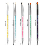 Nagel Pinsel 5 Stück Nagel Art Fineline Pinsel, Nagel Pinsel Set Pinsel Für Nagellack Nail Brush Nagellack Pinsel Art Pen Für DIY Nail Art Design. (Paint-1)
