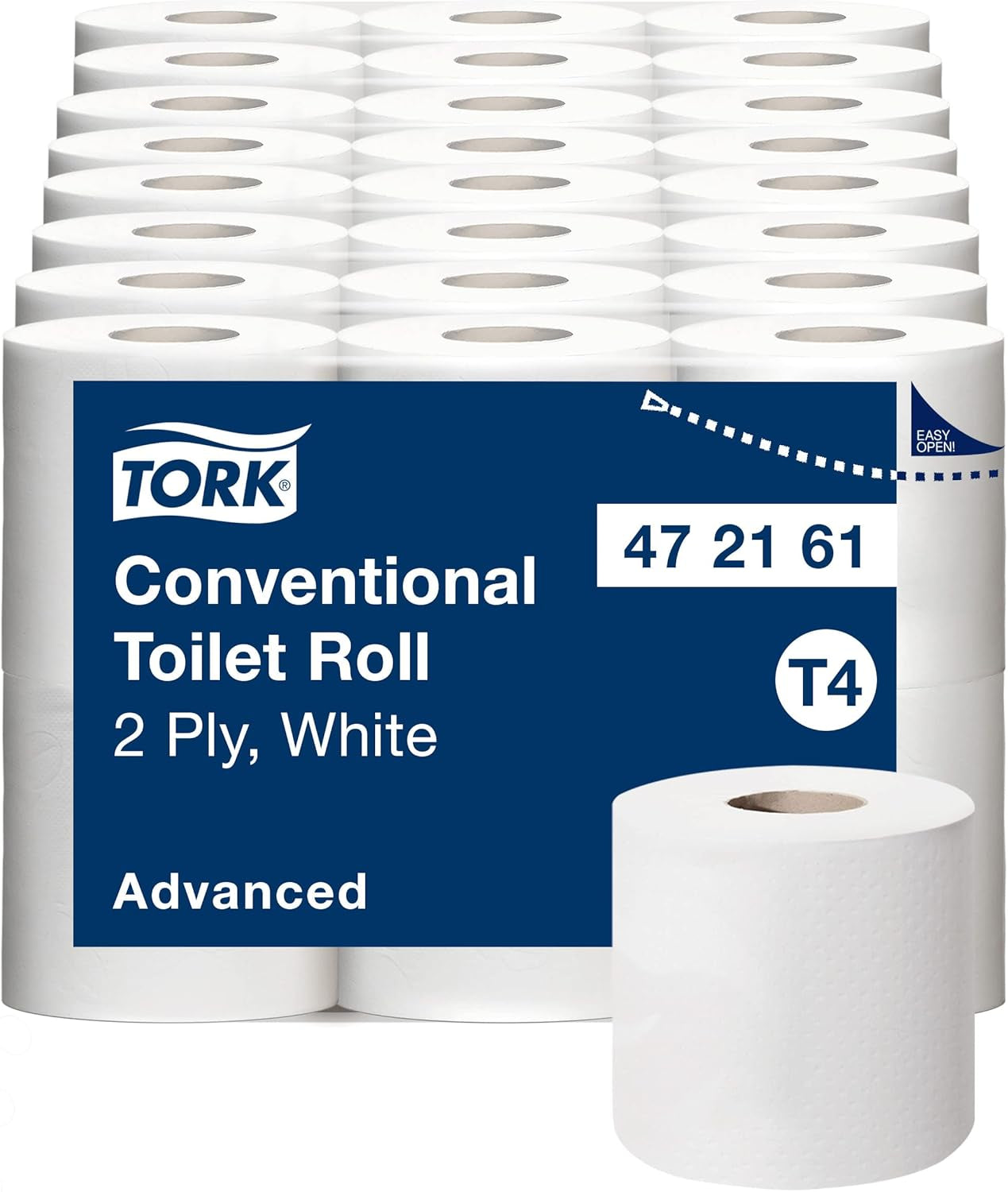 Toaletní papír Tork Small Roll White T4, Advanced, 2 vrstvý, 48 × 200 listů, 472161