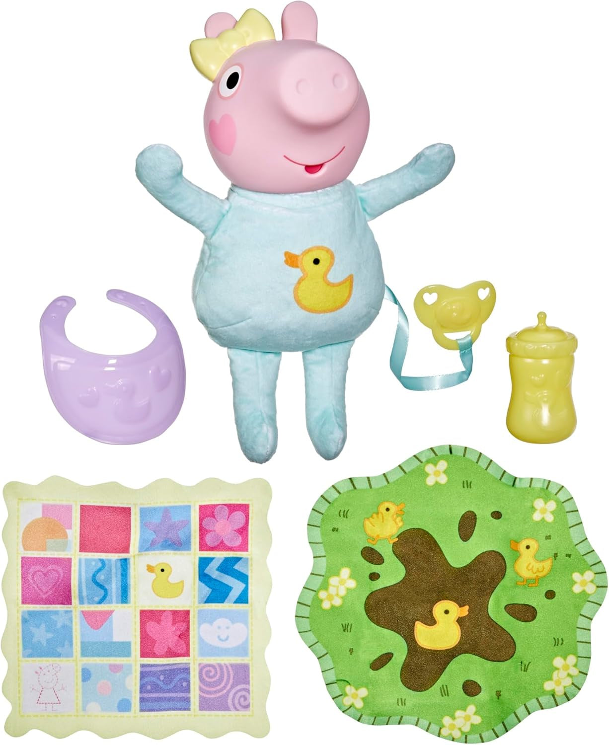 Interaktivní panenka Peppa Pig 28 cm Evie s 20 zvuky a mnoha funkcemi, sada hraček pro děti od 3 let