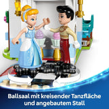 LEGO Ç€ Disney Princezna Castle Popelka a kočár tažený koňmi, Sada pro dívky od 6 let, Fantastická hračka s princeznou Popelkou a princem okouzlujícími mini panenkami, Tip na dárek pro fanoušky Disney 43275 Stavebnice Beuche den LEGO-Store