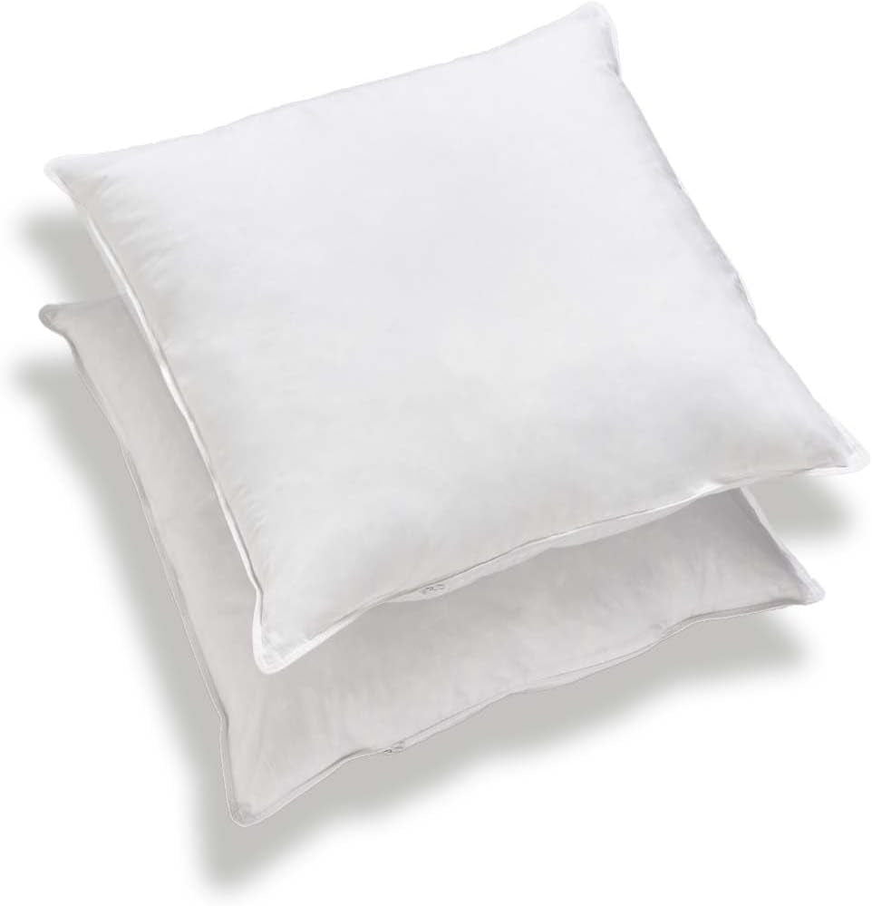 Bleu Câlin Sada 2 ks obdélníkových protiroztočových, antibakteriálních polštářů, nadýchaný komfort, T 60X60 Cm, 100% bavlna, perfektní hygienický sortiment Standardní polštáře Naty Shop