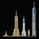 Stavebnice LEGO Architecture New York City, Stavebnice Skyline se Světovým obchodním centrem a Sochou Svobody, Řemesla pro dospělé, Dekorace do domácnosti a kanceláře, Dárky pro ženy a muže 21028 Stavebnice Besuche den LEGO-Store