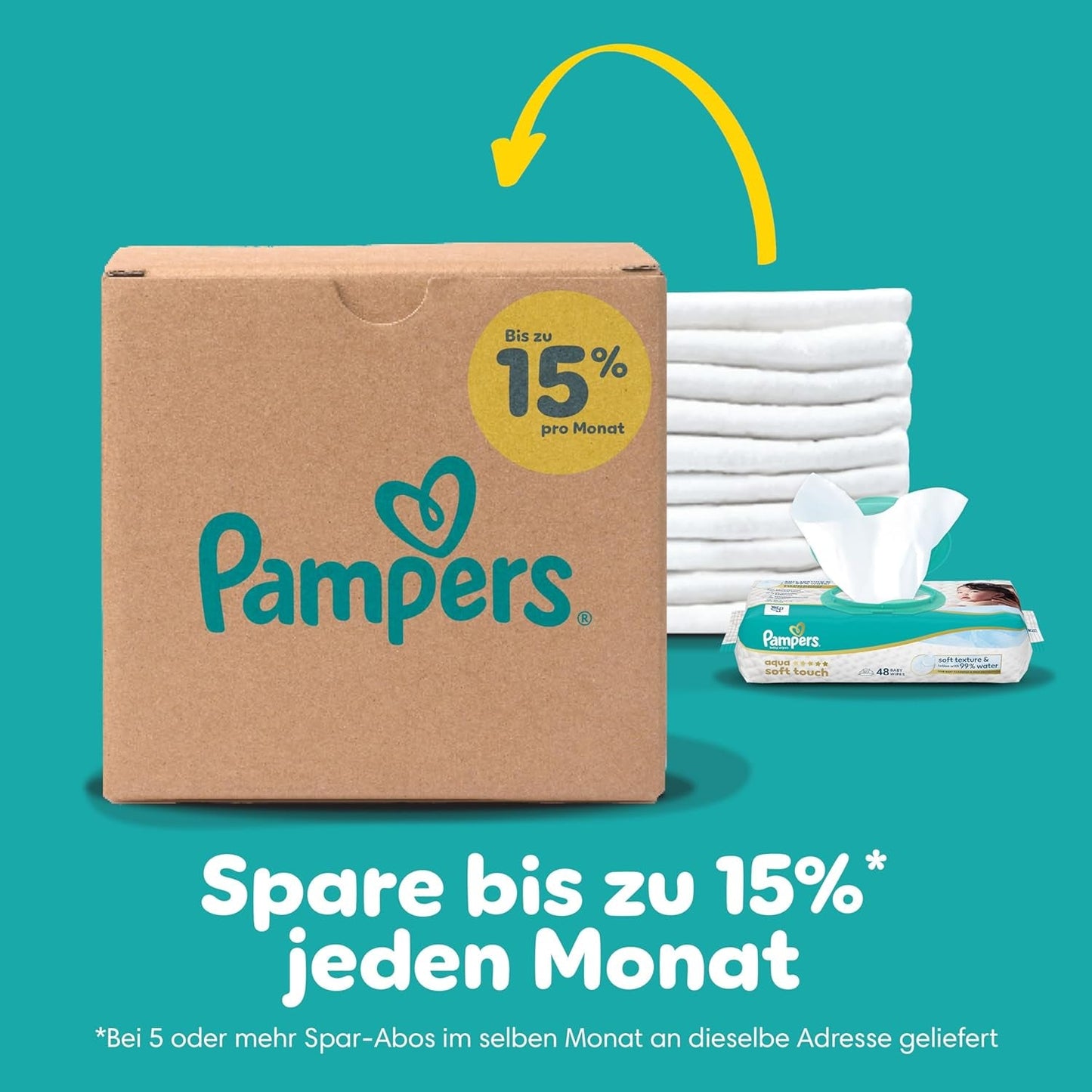 Plenky Pampers Baby-Dry Puppy Patrol Edition, velikost 4, 222 plen, 9 kg - 14 kg, až 100% ochrana proti vytečení a pohodlí po celou noc