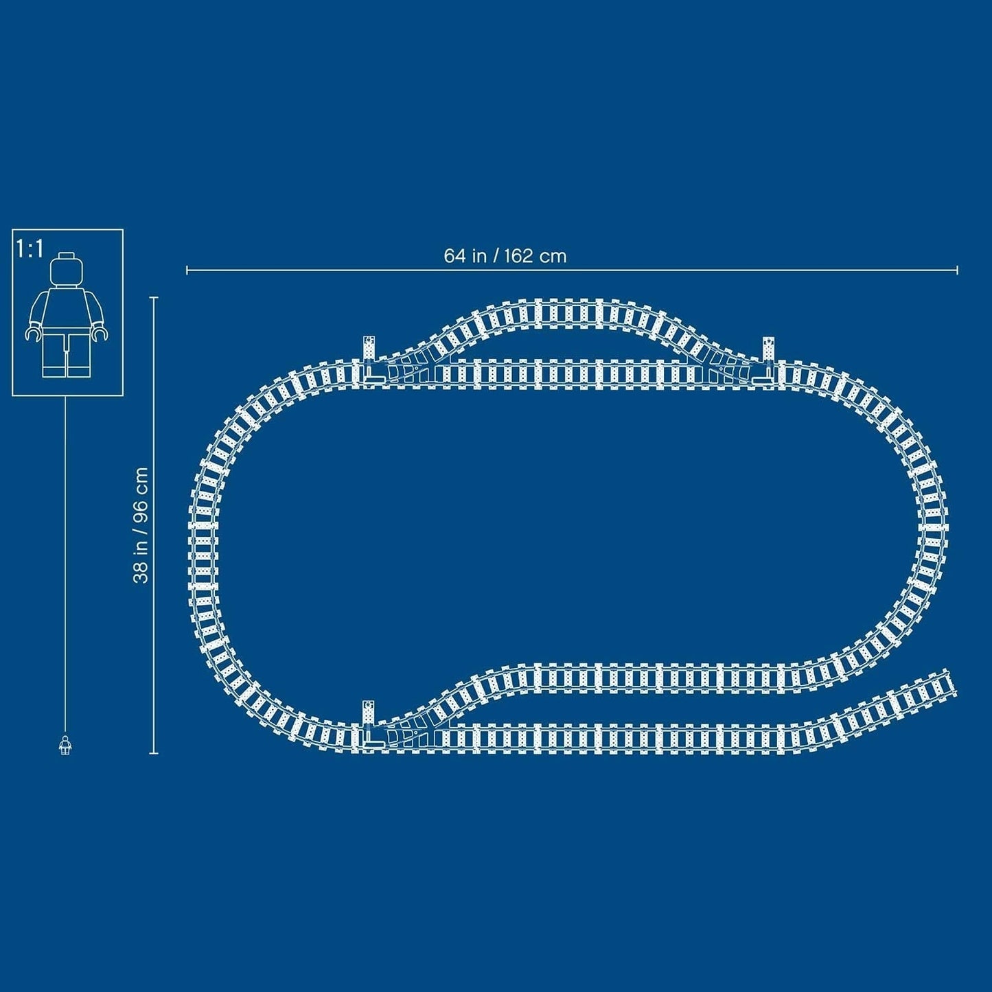 LEGO 60205 City Tracks 20dílná rozšiřující sada pro děti Sada hraček pro chlapce a dívky Stavebnice Besuche den LEGO-Store