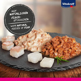Vitakraft Poésie Délice, Fish Selection, Nassfutter Katze, Katzennassfutter v omáčce, mit Seelachs, mit Kabeljau, bez Zusatz von Zucker und Getreide (1 balíček s 6x 85g)