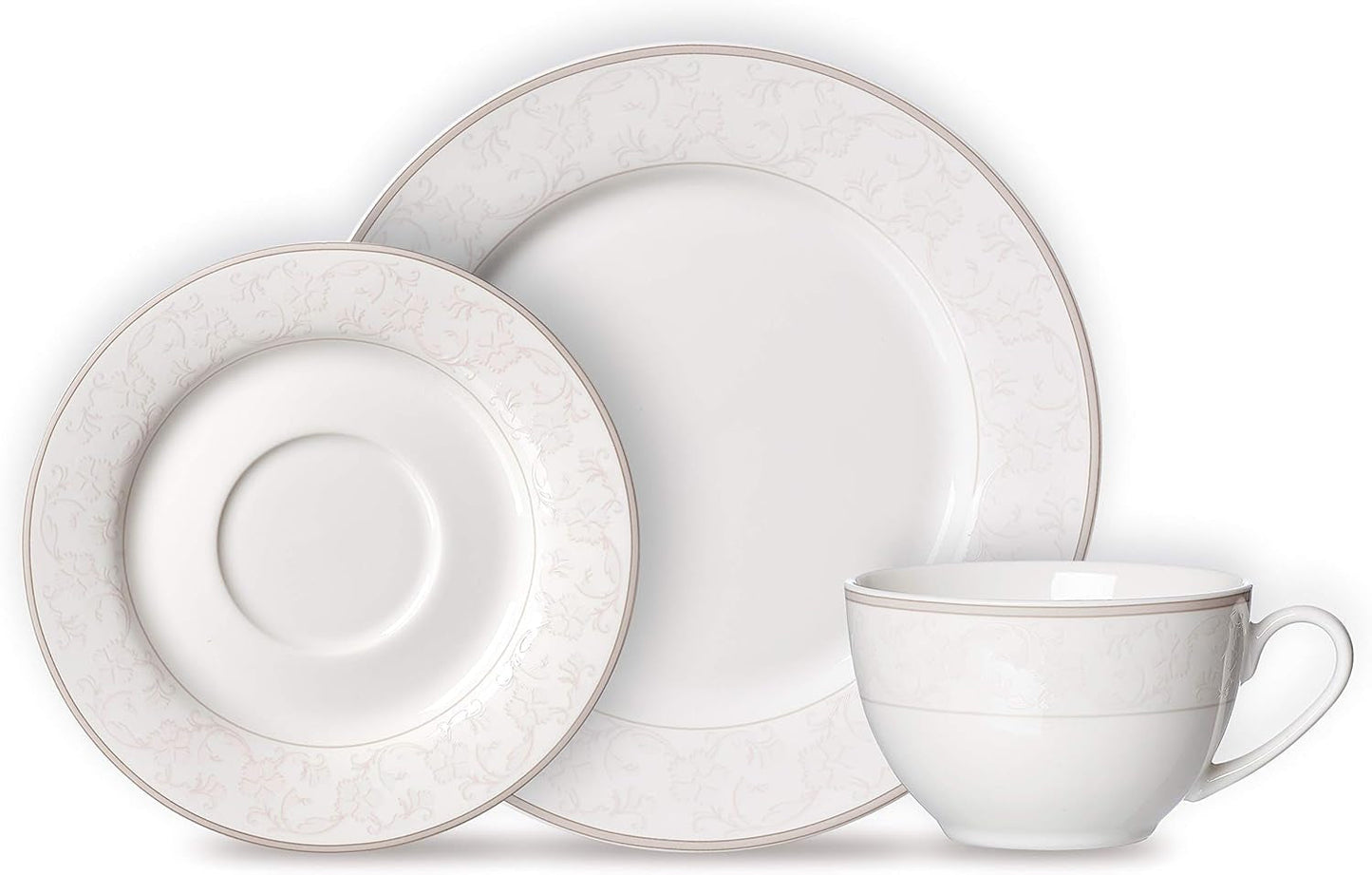 Kávový servis Ritzenhoff & Breker Isabella, 18 kusů, jemný porcelán, bílá s ornamenty, 37 x 26 x 25 cm
