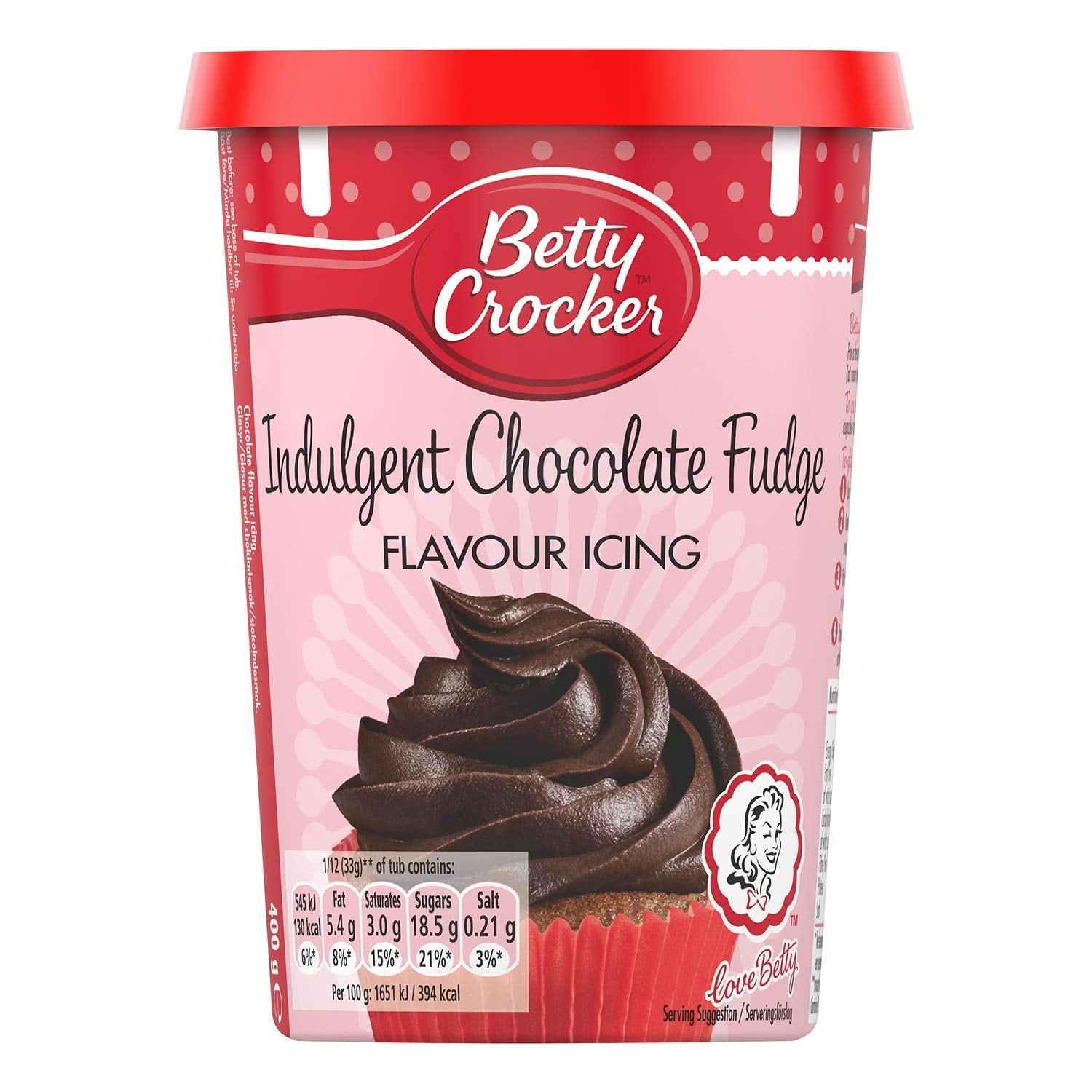 Betty Crocker, dortová poleva s čokoládou a karamelem, 400 gramů Glazes and Decor Naty Shop