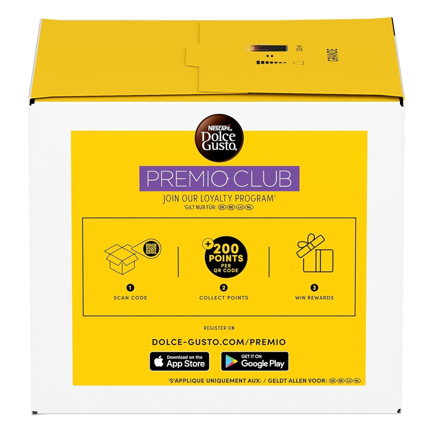 NESCAFÉ DOLCE GUSTO Grande Kaffeekapseln 3er Vorratspack (3 x 30 kapslí)