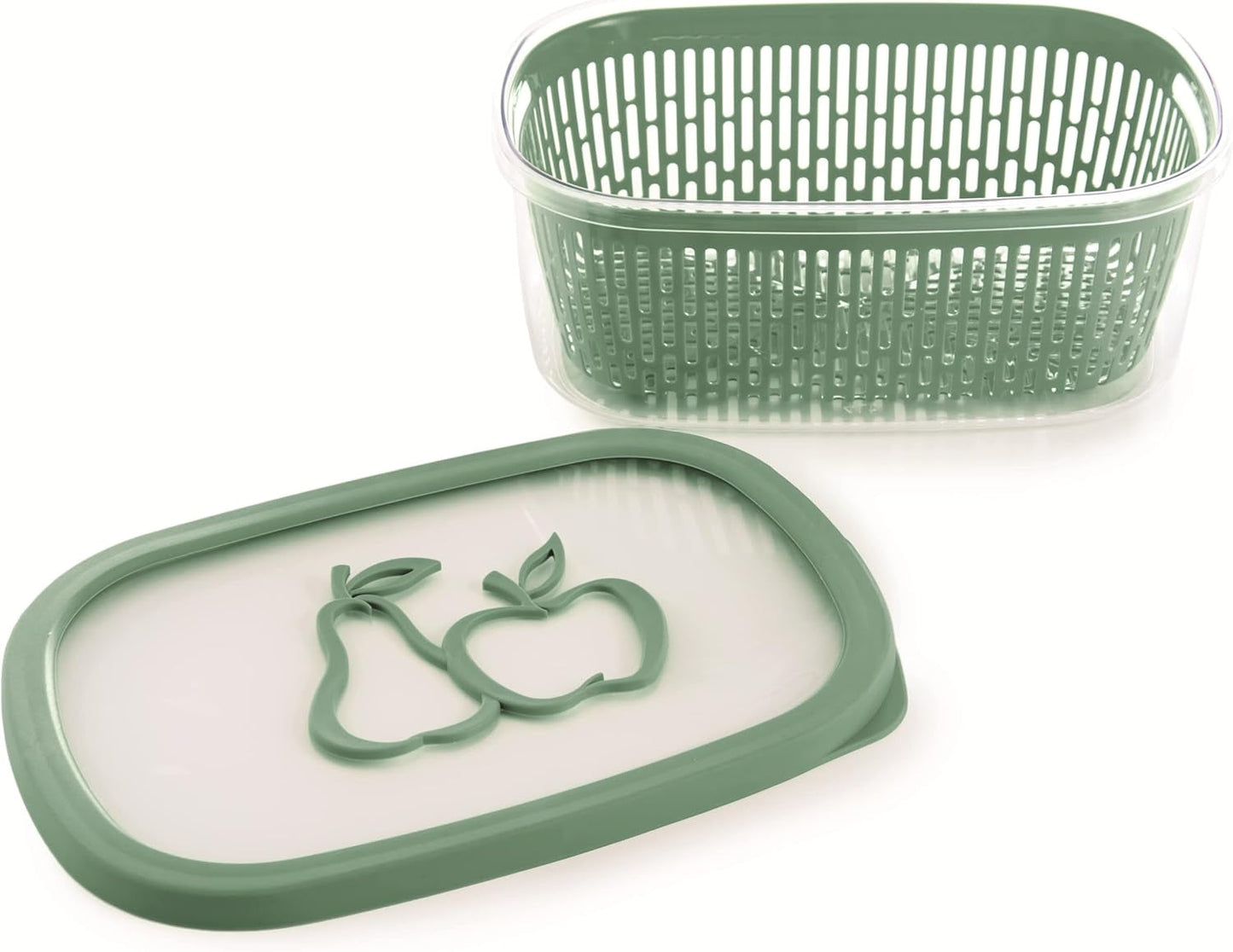 Pila na konzervování ovocné chuti, plast, zelená, 4 LT - obdélníkové boxy na skladování potravin Naty Shop