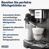 De'Longhi Magnifica Evo Next – plně automatický espressor Perfetto s napěňovačem mléka LatteCrema, 13 nápojů jedním dotykem, kávovar a cappuccino, barevný dotykový displej, titan (ECAM312.80.TB)